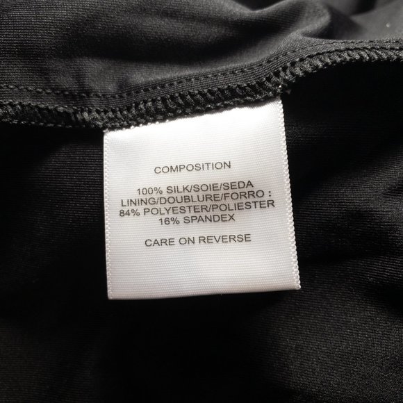 Herve Leger Dress Tiered Raw Edge Silk Organza L - Picture 14 of 15